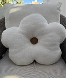 Large Daisy Cushion Pillow 50 Cm White Flower with Sand Center Cushion Textured Boucle Cushion for Kids Room Gift Newborn Baby Nursery Decor