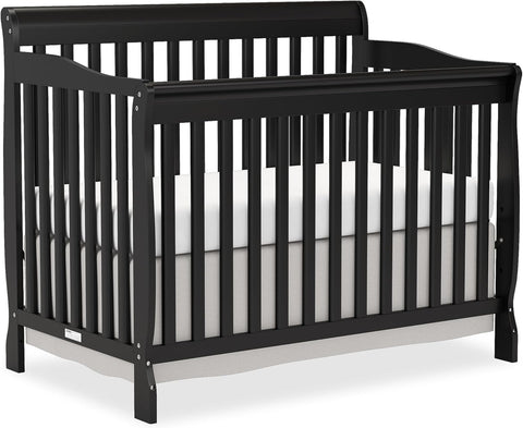 Baby Crib 5-In-1 Convertible, Wooden Cribs Converts to Toddler Bed