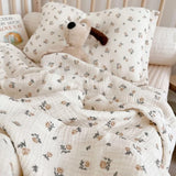 Vintage Roses Crib Bedding and Pillow Set