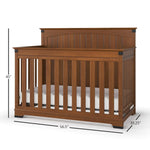Full Panel 4-In-1 Convertible Crib, Converts to Day Bed