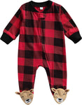 Pumpkin Baby Girl Boy Footie Romper One Piece Jumpsuit Sleeper Infant Clothes