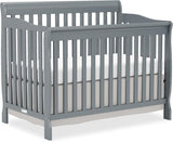 Baby Crib 5-In-1 Convertible, Wooden Cribs Converts to Toddler Bed