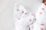 Strawberry Baby Muslin Swaddle