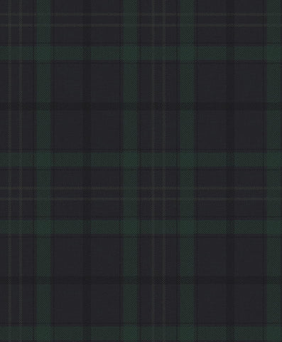 Tailor Plaid Peel and Stick Wallpaper (Dark Blue & Evergreen)