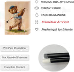 6Pcs Teddy Bear Sports Wall Posters