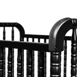 Jenny Lind 3-In-1 Convertible Crib in Ebony, Removable Wheels, Greenguard Gold Certified