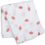 Strawberry Baby Muslin Swaddle