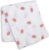 Strawberry Baby Muslin Swaddle