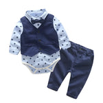 Formal Wedding Clothing Sets for Baby Boy Outfit Infant 3 6 12 18 24M Bodysuit Suspender Suit Toddler Kid Birthday Party Costume