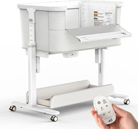 Rocking Bassinet for Baby Electric 3 Motion Automatic Bedside Sleeper 
