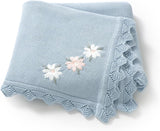 Baby Blanket 100% Traceable Cotton Knit Receiving Blankets 