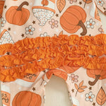Pumpkin Baby Girl Boy Footie Romper One Piece Jumpsuit Sleeper Infant Clothes