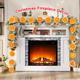 Christmas Decorations, 10Ft Dried Orange Slice Christmas Garland