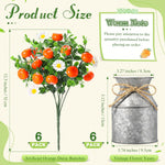 6 Sets Tangerine‌ Orange Centerpieces for Tables 