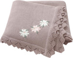 Baby Blanket 100% Traceable Cotton Knit Receiving Blankets 