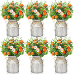 6 Sets Tangerine‌ Orange Centerpieces for Tables 