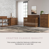 Full Panel 4-In-1 Convertible Crib, Converts to Day Bed