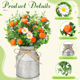 6 Sets Tangerine‌ Orange Centerpieces for Tables 