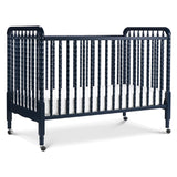 Jenny Lind 3-In-1 Convertible Crib in Ebony, Removable Wheels, Greenguard Gold Certified
