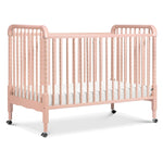 Jenny Lind 3-In-1 Convertible Crib in Ebony, Removable Wheels, Greenguard Gold Certified