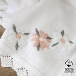 Baby Blanket 100% Traceable Cotton Knit Receiving Blankets 