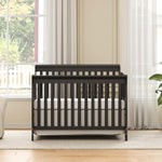 Baby Crib 5-In-1 Convertible, Wooden Cribs Converts to Toddler Bed