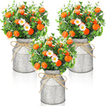 6 Sets Tangerine‌ Orange Centerpieces for Tables 