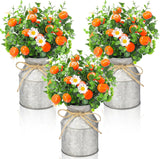 6 Sets Tangerine‌ Orange Centerpieces for Tables 