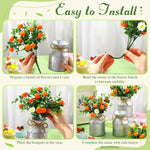 6 Sets Tangerine‌ Orange Centerpieces for Tables 