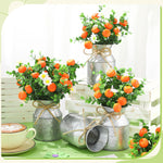 6 Sets Tangerine‌ Orange Centerpieces for Tables 