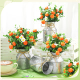 6 Sets Tangerine‌ Orange Centerpieces for Tables 
