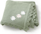 Baby Blanket 100% Traceable Cotton Knit Receiving Blankets 