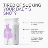 Electric Baby Nasal Aspirator with Newborn Nosepiece & 40 Filters 