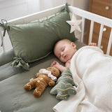 Set of 2 Christmas Baby Pillows –Gingerbread Man & Christmas Tree Plush Toys Holiday Nursery Decor | Baby Shower Gift | Soft Crib Cushion