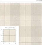 Lenox Hill Plaid Peel and Stick Wallpaper (Neutral)