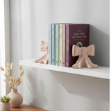 Ceramic Bow Bookends – Girly Shelf & Nursery Decor