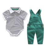 Formal Wedding Clothing Sets for Baby Boy Outfit Infant 3 6 12 18 24M Bodysuit Suspender Suit Toddler Kid Birthday Party Costume