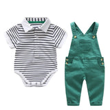 Formal Wedding Clothing Sets for Baby Boy Outfit Infant 3 6 12 18 24M Bodysuit Suspender Suit Toddler Kid Birthday Party Costume