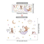Hot Air Balloon Animals Wall Stickers