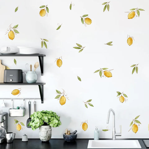 Cartoon Lemons Wall Stickers