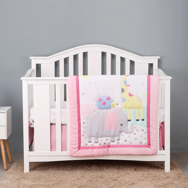 Elephant Next Cot Bed Set Grey Elephant Cot Bedding Set – Cozy Nursery