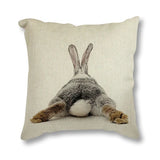 Bunny Rabbit Decorative Cushion Cover 