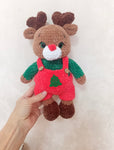 Christmas Deer Crochet Pattern ONLY PDF Reindeer Amigurimi Xmas Easy Crochet pattern