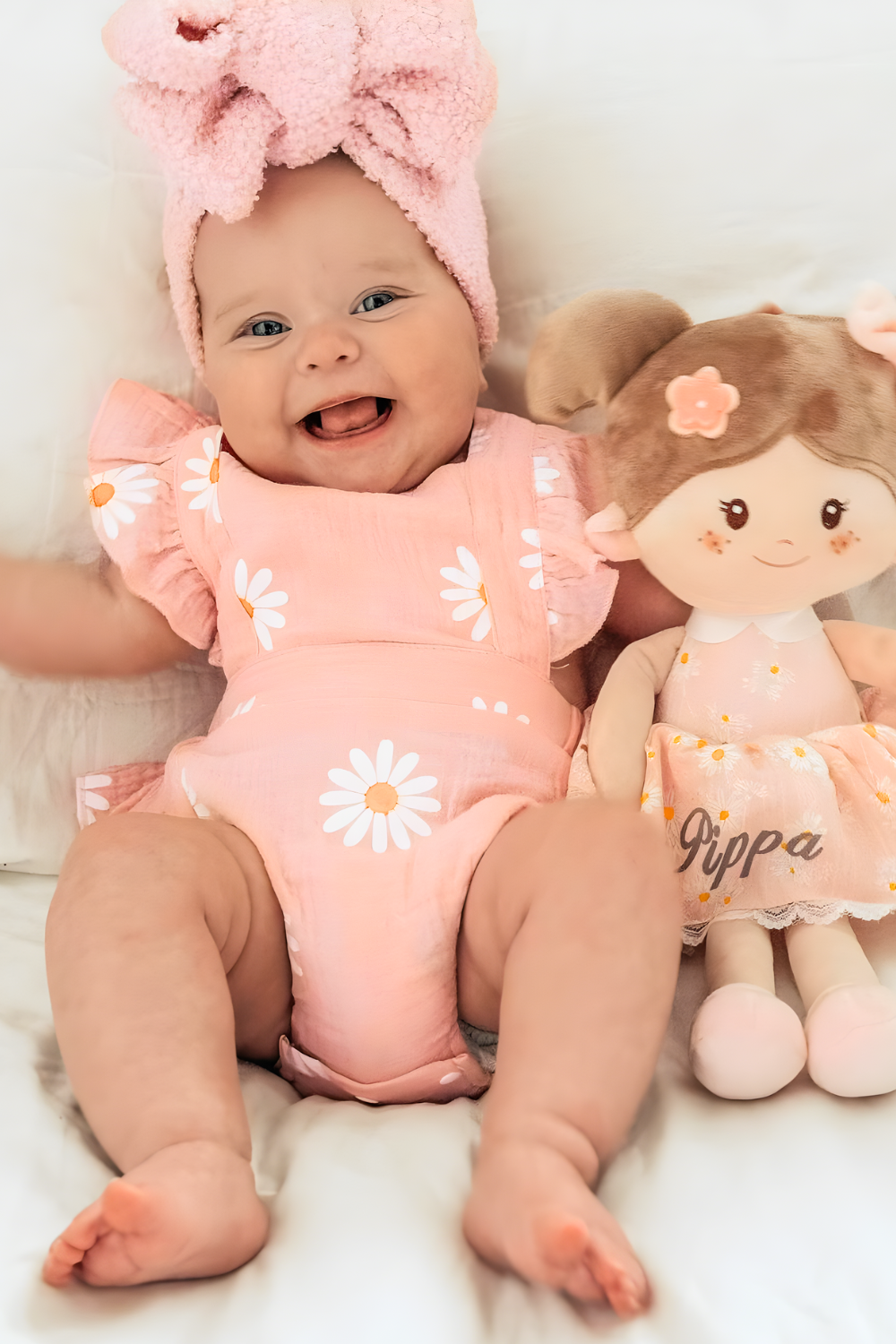 Organic Cotton Baby Girl Clothes Summer New Double Gauze Kids Ruffle Romper Jump