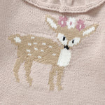 Baby Girl Knit Deer Romper