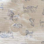Vintage Cat Crib Bedding and Pillow Set