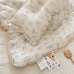 Vintage Cat Crib Bedding and Pillow Set