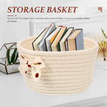 Cute Bow Rope Storage Baskets