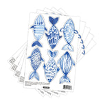  Watercolor Fish Wall Decals 