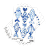  Watercolor Fish Wall Decals 